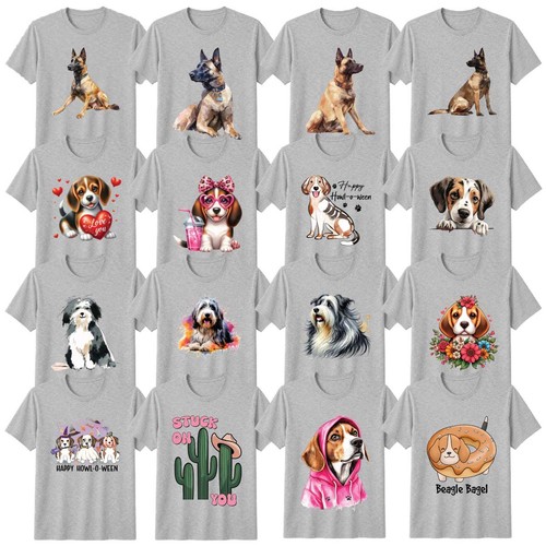 Watercolour dog shirt - watercolour, beagle