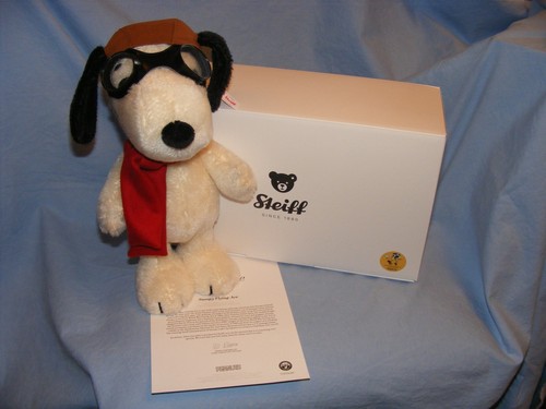 Steiff snoopy flying - snoopy, ace