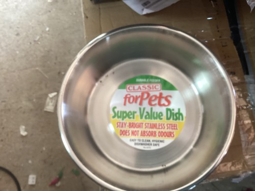 Dog bowl stainless - , dish