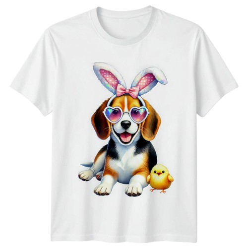 Beagle puppy wearing - beagle, bunny
