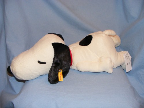 Steiff snoopy lying - snoopy,
