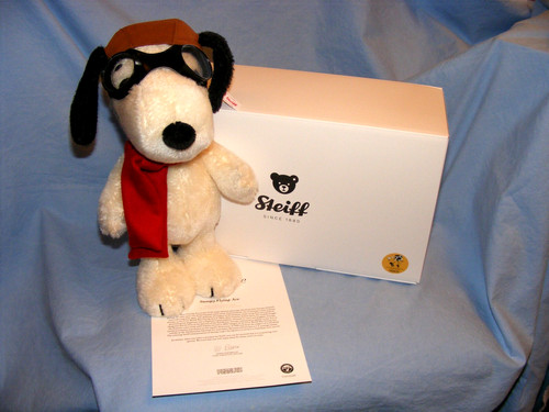 Steiff snoopy flying - snoopy, ace
